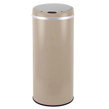 Soho - Poubelle de cuisine automatique Acier inoxydable Taupe 42 L