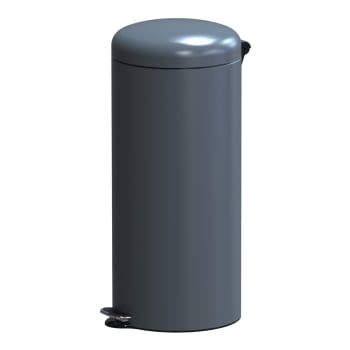 30L American Kitchen Pedal Bin Bathroom US Style Retro Rubbish Waste Bin - Black