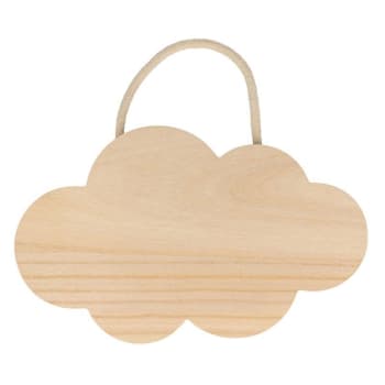 NUAGE - Nuvola in legno da appendere 25 x 15 cm