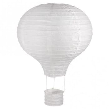 MONTGOLFIÈRE - Linterna de papel globo de aire caliente con marco de metal ø 30 x 40