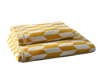 SHAPE - Drap de bain jaune 70x140 en coton