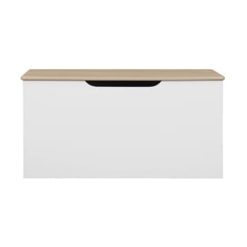Contenitore Portagiochi XL - scatola di legno per giocattoli per bambini - colore Bianco IT