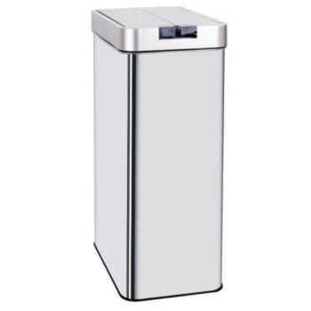 Silverlake - Poubelle de cuisine automatique Acier inoxydable Argent 70 L