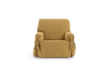 EYSA - Funda de sillón con lazos amarillo 80 - 120 cm