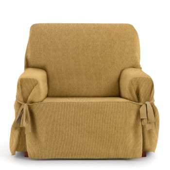 EYSA - Housse de fauteuil avec des rubans jaune 80 - 120 cm