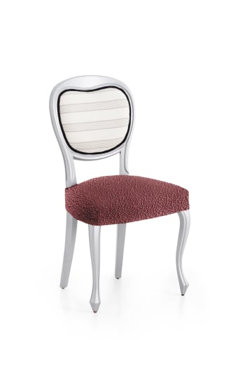 EYSA - Pack 2 housses de chaise extensible bordeaux 40 - 50 cm