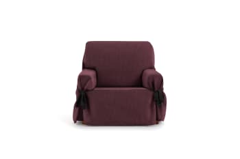 EYSA - Housse de fauteuil avec des rubans Bordeaux 80 - 120 cm