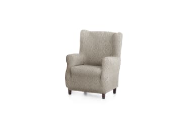 EYSA - Housse de fauteuil oreiller taupe 70 - 100 cm