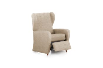 Funda de sillón Troya relax XL elástica crudo 60 - 90 cm