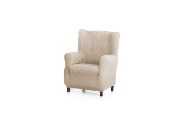 EYSA - Housse de fauteuil oreiller beige 70 - 100 cm