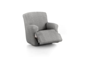 EYSA - Funda de sillón relax XL elástica gris claro 60 - 110 cm