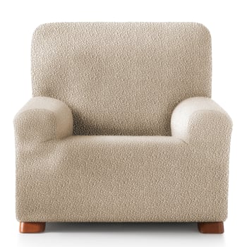 EYSA - Funda de sillón elástica beige 80 - 130 cm