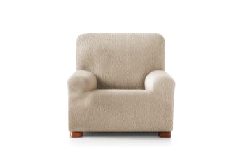 EYSA - Housse de fauteuil extensible beige 80 - 130 cm