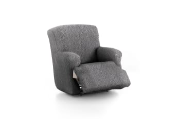 EYSA - Funda de sillón relax XL elástica gris oscuro 60 - 110 cm