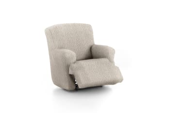 EYSA - Housse de fauteuil relax XL extensible écru 60 - 110 cm