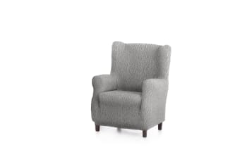 EYSA - Funda de sillón orejero elástica gris claro 70 - 100 cm