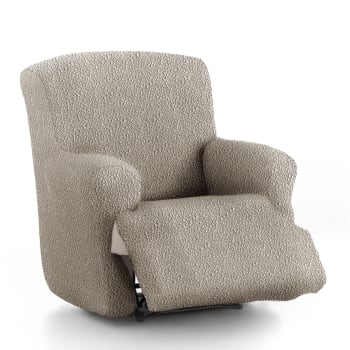 EYSA - Housse de fauteuil relax XL extensible taupe 60 - 110 cm