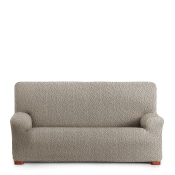 EYSA - Elastischer 3-Sitzer-Sofabezug 180-260 cm taupe