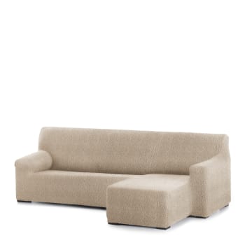 EYSA - Copridivano per divano ad angolo destro beige 250 - 360 cm