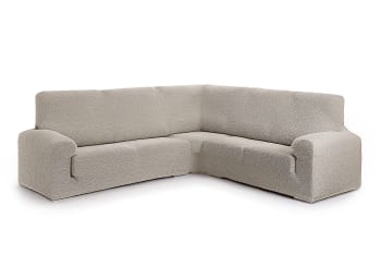 EYSA - Funda de sofá rinconera 3+2 elástica crudo 600 cm