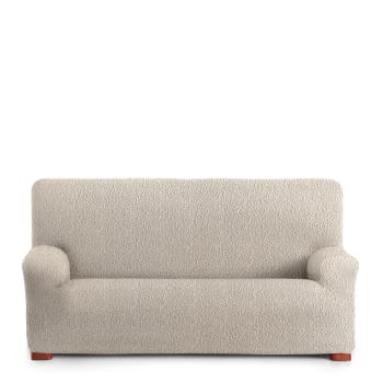 EYSA - Elastischer 4-Sitzer-Sofabezug 210-290 cm ecru