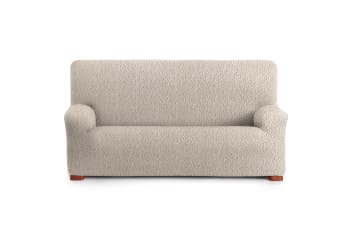 EYSA - Funda de sofá 4 plazas elástica crudo 210-290 cm