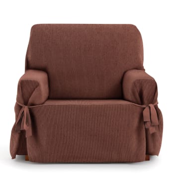 EYSA - Funda de sillón con lazos naranja 80 - 120 cm