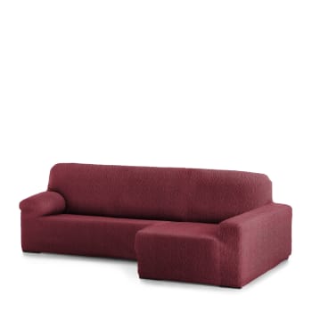EYSA - Copridivano per divano ad angolo destro bordeaux 250 - 360 cm