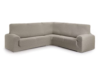 EYSA - Funda de sofá rinconera 3+2 elástica topo 600 cm
