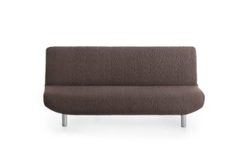 EYSA - Funda de sofá click clack elástica marrón 180 - 230 cm