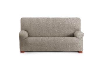 EYSA - Elastischer 2-Sitzer-Sofabezug 140-200 cm taupe