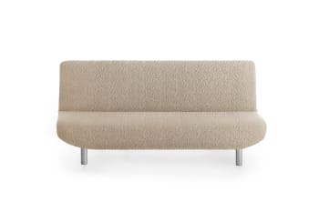 EYSA - Funda de sofá click clack elástica beige 180 - 230 cm