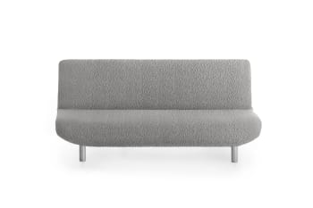 EYSA - Funda de sofá click clack elástica gris claro 180 - 230 cm