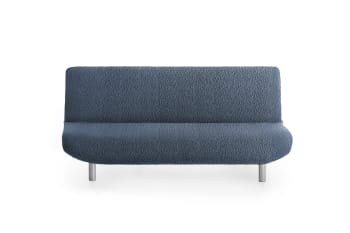 EYSA - Housse de canapé click clack extensible bleu 180 - 230 cm