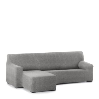EYSA - Copridivano per divano ad angolo sinistro grigio chiaro 250 - 360 cm