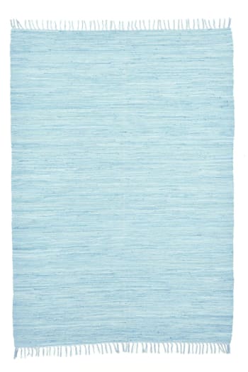 „Keep Calm“-Teppich 60x100 Cm – Handgewebt Aus Baumwolle, Mit Spruch & Krone