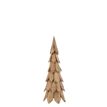BOIS - Sapin de Noël morceaux de bois naturel H82cm