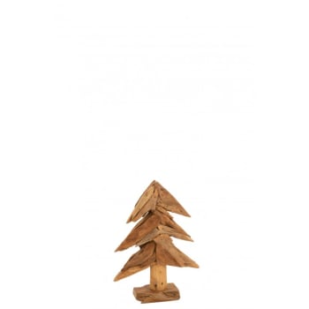 TECK - Arbre morceaux de bois teck naturel H50cm