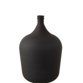 CARAFE - Vase en verre noir mat H56cm