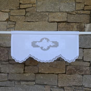 Decotex Mantovana Per Finestra In Voile Bianco – Qualità Alberghiera, 140 X 548 Cm, Leggera, Trasparente