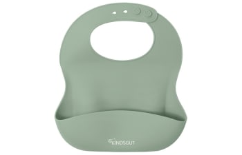 Bavoir BabyBjörn Vert Pastel - Poche Profonde Hydrofuge