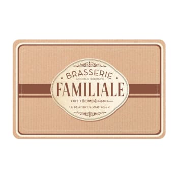 BRASSERIE FAMILIALE - Set de table 43x28cm