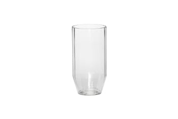 Aster - Verre à eau en verre transparent.