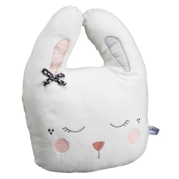 Miss fleur de lune - Coussin déco lapin en polyester