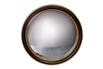 Mirabeau - Miroir convexe en résine noir