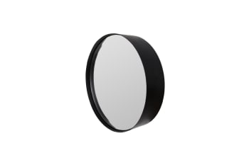 Raj - Specchio S in metallo nero
