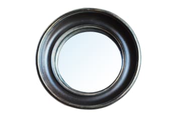 Charpey - Specchio convesso in resina nera