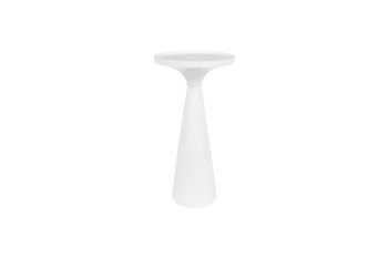 Floss - Table d'appoint en métal blanc