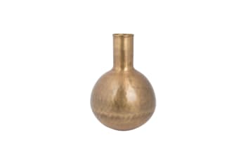 Hari - Vase fat en laiton doré