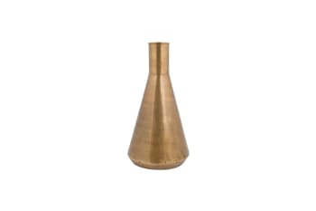 Hari - Vase slim en laiton doré